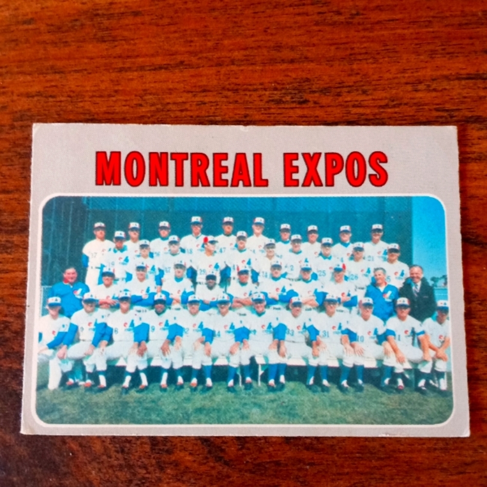 Topps Chewing Gum Montreal Expos 1970 Team Bubble Bum Card 1969 stats